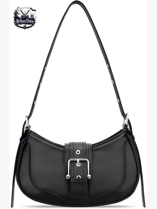 Handbags - Retro Crescent Hobo Shoulder Bag Vegan Leather Adjustable Strap 10.5x6